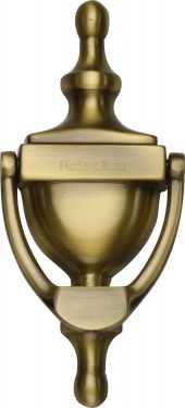 Click Here To Enlarge This Photo Of V910 152-AT Heritage Brass Urn Knocker 6" Antique Brass Finish