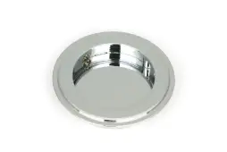 47184 From the Anvil Polished Chrome 75mm Art Deco Round Pull