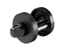 JTA5504 Jigtech Matt Black Round Bathroom Turn & Release Set