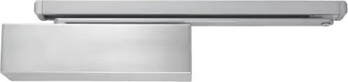 Click Here To Enlarge This Photo Of AR6409G-BX-SSS Hoppe Size 2-4 Cam Action Slide Arm Overhead Door Closer with Square Cover (Push Side) - Satin Stainless Steel (50008390)