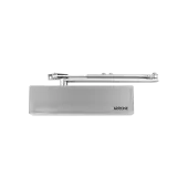 AR9500SD-L-SSS Hoppe Size 2-6 Heavy Duty Overhead Door Closer for Steel Doors - Satin Stainless Steel (50019818)
