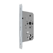AR8102-S-60-SSS Hoppe Euro Profile DIN Deadlock Square Forend, 60mm Backset - Satin Stainless Steel (87134371)