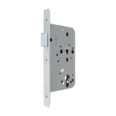 Click Here To Enlarge This Photo Of AR8104-S-60-SSS Hoppe Euro Profile DIN Nightlatch Square Forend, 60mm Backset - Satin Stainless Steel (87134455)