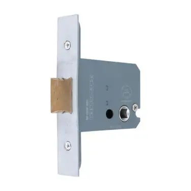 Click Here To Enlarge This Photo Of AR8000-63-SC Hoppe 63mm Square Case Mortice Latch (One Way Action) - Satin Chrome (87109098)