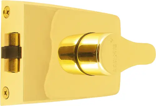 Click Here To Enlarge This Photo Of AR850-SC-SC Hoppe 60mm Standard Roller Bolt Deadlocking Nightlatch - Satin Chrome Case c/w Cylinder (87108532)