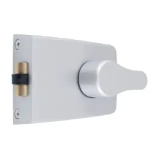 AR850-SC-SC Hoppe 60mm Standard Roller Bolt Deadlocking Nightlatch - Satin Chrome Case c&sol;w Cylinder &lpar;87108532&rpar;