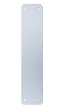 Click Here To Enlarge This Photo Of AR224C-SAA Hoppe Fingerplate 350mm x 75mm, Radius Corner - Aluminium (50014900)
