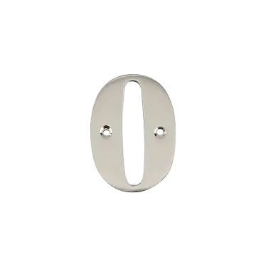 Click Here To Enlarge This Photo Of AR740-0-GRA Hoppe Face Fix Numeral 0 - Graphite Finish (50022246)