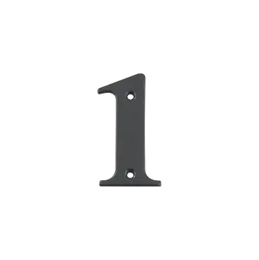 Click Here To Enlarge This Photo Of AR740-1-AG Hoppe Face Fix Numeral 1 - Anthracite Grey Finish (50022301)