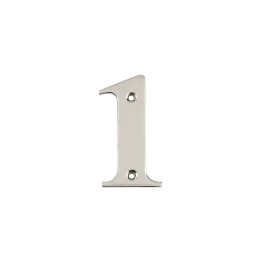 Click Here To Enlarge This Photo Of AR740-1-GRA Hoppe Face Fix Numeral 1 - Graphite Finish (50022283)