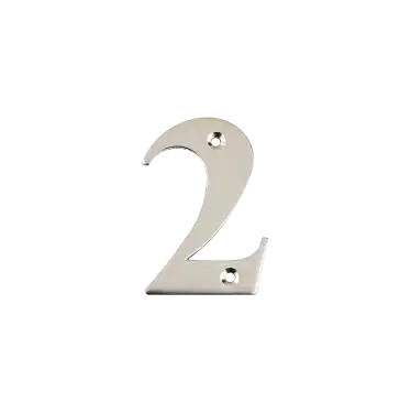 Click Here To Enlarge This Photo Of AR740-2-GRA Hoppe Face Fix Numeral 2 - Graphite Finish (50022313)