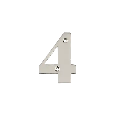 Click Here To Enlarge This Photo Of AR740-4-GRA Hoppe Face Fix Numeral 4 - Graphite Finish (50022386)