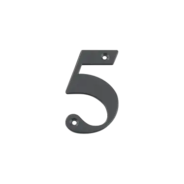 Click Here To Enlarge This Photo Of AR740-5-AG Hoppe Face Fix Numeral 5 - Anthracite Grey Finish (50022435)