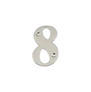 Click Here To Enlarge This Photo Of AR740-8-GRA Hoppe Face Fix Numeral 8 - Graphite Finish (50022507)