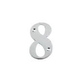AR740-8-SC Hoppe Face Fix Numeral 8 - Satin Chrome (50022519)