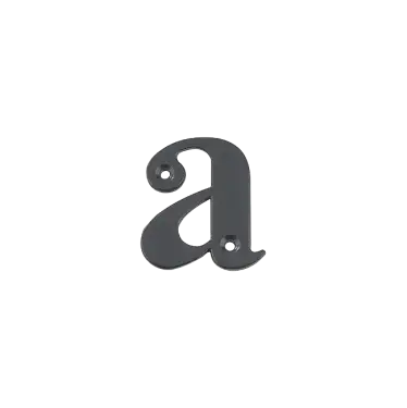 Click Here To Enlarge This Photo Of AR740-A-AG Hoppe Face Fix Letter A - Anthracite Grey Finish (50022143)