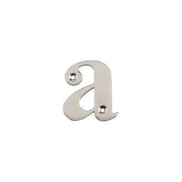 Click Here To Enlarge This Photo Of AR740-A-GRA Hoppe Face Fix Letter A - Graphite Finish (50022125)