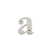AR740-A-GRA Hoppe Face Fix Letter A - Graphite Finish (50022125)