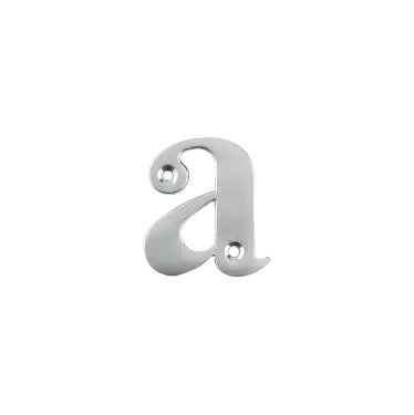 Click Here To Enlarge This Photo Of AR740-A-SC Hoppe Face Fix Letter A - Satin Chrome (50022131)