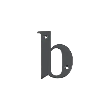 Click Here To Enlarge This Photo Of AR740-B-AG Hoppe Face Fix Letter B - Anthracite Grey Finish (50022179)