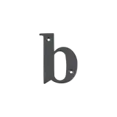AR740-B-AG Hoppe Face Fix Letter B - Anthracite Grey Finish (50022179)