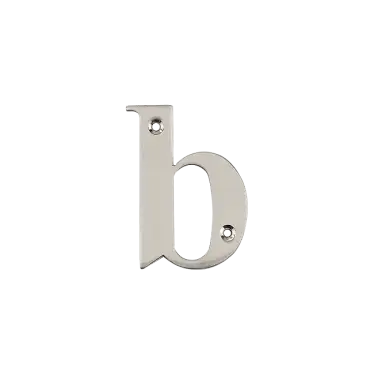 Click Here To Enlarge This Photo Of AR740-B-GRA Hoppe Face Fix Letter B - Graphite Finish (50022155)