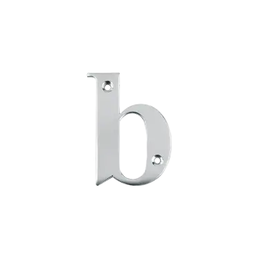 Click Here To Enlarge This Photo Of AR740-B-SC Hoppe Face Fix Letter B - Satin Chrome (50022167)