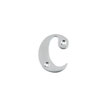 Click Here To Enlarge This Photo Of AR740-C-SC Hoppe Face Fix Letter C - Satin Chrome (50022192)