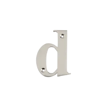 Click Here To Enlarge This Photo Of AR740-D-GRA Hoppe Face Fix Letter D - Graphite Finish (50022210)