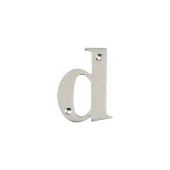 AR740-D-GRA Hoppe Face Fix Letter D - Graphite Finish (50022210)