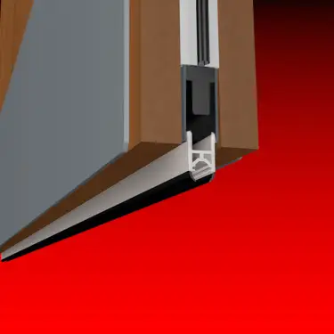 Click Here To Enlarge This Photo Of AFASDB/930 Astroflame ASDB Automatic Door Bottom Seal (37dB) Rebated - 930mm
