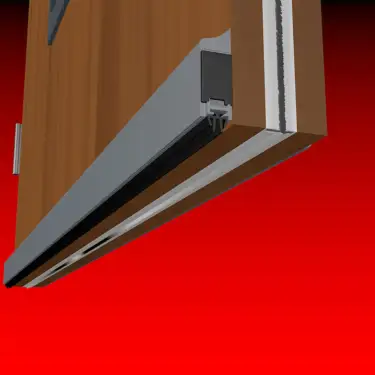 Click Here To Enlarge This Photo Of AFASDBSM/630 Astroflame ASDBSM Automatic Door Bottom Seal (37dB) Surface Mount - 630mm