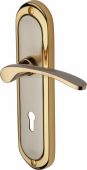 AMB6200-JP Heritage Brass Door Handle Lever Lock Ambassador Design Jupiter Finish