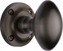 V960-MB Heritage Brass Mortice Knob on Rose Suffolk Design Matt Bronze Finish