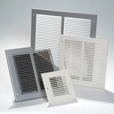 Click Here To Enlarge This Photo Of Astroflame AFP Cover Plates for AFFG Intumescent Grilles - Satin Aluminium