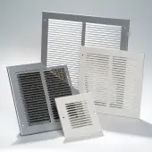 Astroflame AFP Cover Plates for AFFG Intumescent Grilles - Satin Aluminium
