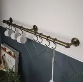 KU0600AAB Rothley Utensil Rail Kit 19mm x 600mm - Antique Brass