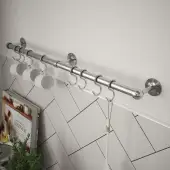 KU0600ABS Rothley Utensil Rail Kit 19mm x 600mm - Brushed Stainless Steel