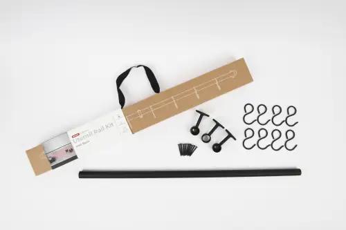 Click Here To Enlarge This Photo Of KU0600AMB Rothley Utensil Rail Kit 19mm x 600mm - Matt Black