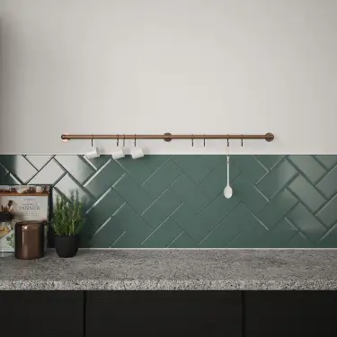 Click Here To Enlarge This Photo Of KU1000AAC Rothley Utensil Rail Kit 19mm x 1000mm - Antique Copper