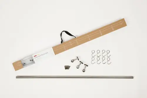 Click Here To Enlarge This Photo Of KU1000ABS Rothley Utensil Rail Kit 19mm x 1000mm - Brushed Stainless Steel