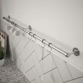KU1000ABS Rothley Utensil Rail Kit 19mm x 1000mm - Brushed Stainless Steel