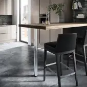 L183SM Rothley Worktop Table Leg 60mm (Dia) x 870mm (L) - Polished Stainless Steel