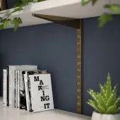 KTSAB04/63 Rothley Twin Slot Shelving Kit In Antique Brass 120mm Brackets (x4) & 1600mm Uprights (x2)