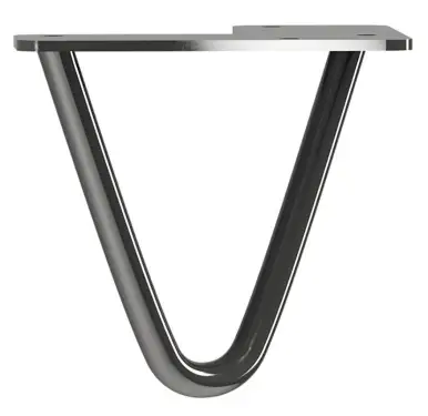 Click Here To Enlarge This Photo Of KLHP2100GM/4 Rothley 100mm 2 Pin Hairpin Leg - Gun Metal (Set of 4)