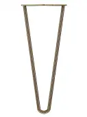 KLHP2350AB/4 Rothley 350mm 2 Pin Hairpin Leg - Antique Brass (Set of 4)