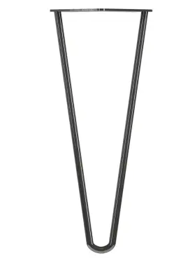 Click Here To Enlarge This Photo Of KLHP2350GM/4 Rothley 350mm 2 Pin Hairpin Leg - Gun Metal (Set of 4)
