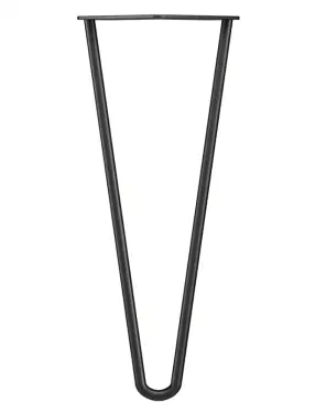 Click Here To Enlarge This Photo Of KLHP2350MB/4 Rothley 350mm 2 Pin Hairpin Leg - Matt Black (Set of 4)