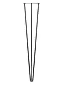 KLHP3710GM/2 Rothley 710mm 3 Pin Hairpin Leg - Gun Metal (Set of 2)