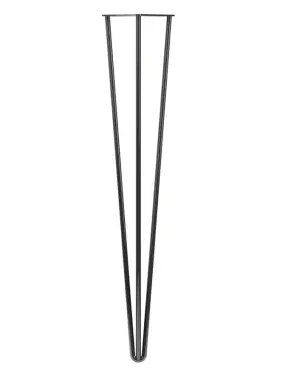 Click Here To Enlarge This Photo Of KLHP3710GM/4 Rothley 710mm 3 Pin Hairpin Leg - Gun Metal (Set of 4)